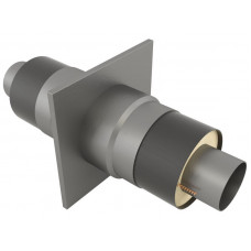 Опора неподвижная щитовая в оцинкованной ППУ изоляции для водоснабжения 09Г2С 108х200х315х2000 мм ГОСТ 30732-2006 51 кг