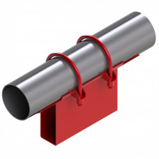 Опора неподвижная хомутовая корпусная для тепловых сетей исп. А21 / АС21 ВСт3 108х80х170х153 мм ОСТ 36-146-88 6 кг