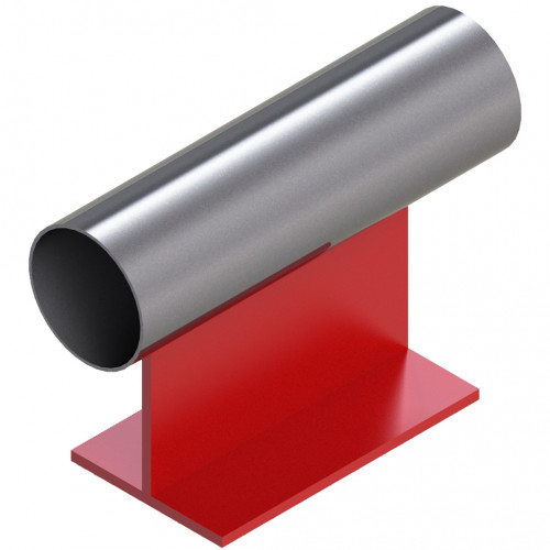 Опора неподвижная приварная тавровая для тепловых сетей исп. А21 09Г2С 76х170х150 мм ОСТ 36-146-88 3,1 кг