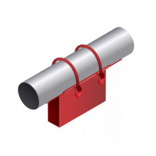 Опора неподвижная приварная корпусная для тепловых сетей исп. А12 / АС12 09Г2С 57х50х340х100 мм ОСТ 36-146-88 2,6 кг