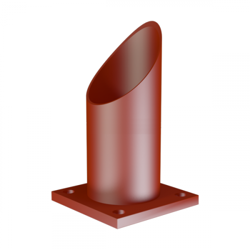 Опора неподвижная трубчатая для тепловых сетей исп. Б1 09Г2С 426х100 мм ОСТ 36-146-88 7,5 кг