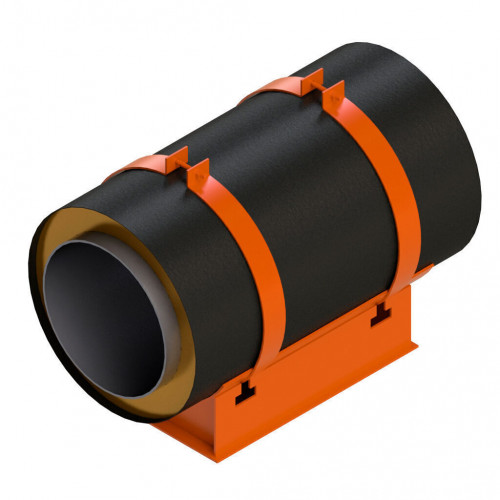 Опора скользящая хомутовая для труб в ППУ изоляции 313 ТС-008.012 426х560 мм Серия 313.ТС-008.000