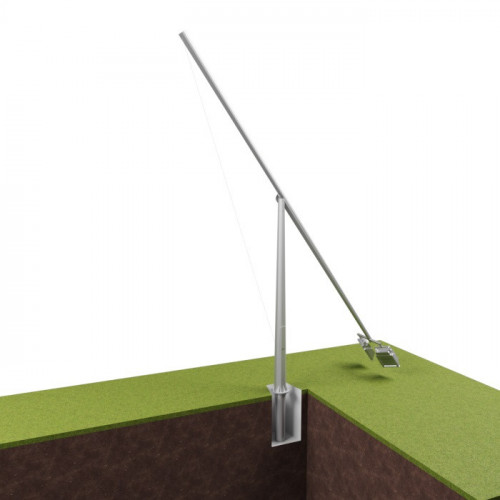 Опора освещения складывающаяся граненая фланцевая круглая МТ-12Ф Ст3сп5 100х225х12 мм в Сахалине

